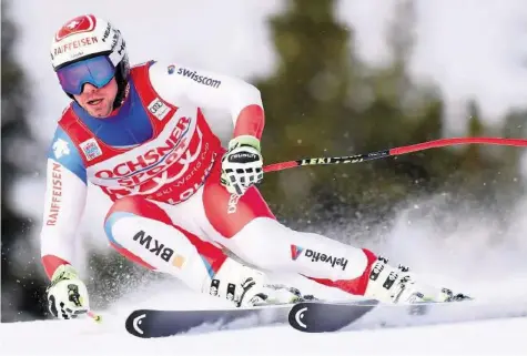  ?? AP ?? Beat Feuz hat den Sommer ohne Verletzung­en überstande­n, nun setzt er seine Konkurrenz bereits nach dem zweiten Training unter Druck.