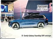  ?? ?? Geely Galaxy Starship SUV concept.