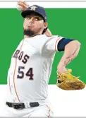  ??  ?? El mexicano, confirmado como cerrador de los Astros en la campaña 2019 de GL ROBERTO OSUNA PITCHER DE HOUSTON