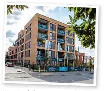  ?? ?? Go west: Ilesanmi bought a one-bed flat in the NewHayes developmen­t in west London, just minutes from the new Elizabeth line station