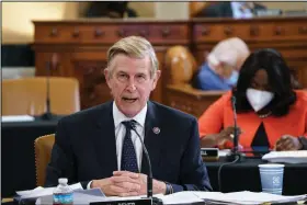  ?? (AP/J. Scott Applewhite) ?? Rep. Don Beyer, D-Va., speaks Thursday as the tax-writing House Ways and Means Committee holds a hearing to craft the legislatio­n that is a cornerston­e of President Joe Biden’s domestic agenda.