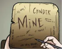  ?? ?? The art for CHNDTR’s latest single ‘Mine’