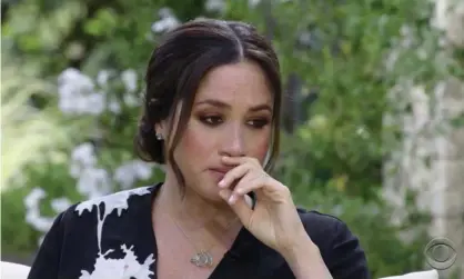 ?? Photograph: CBS ?? ‘Let’s not pretend rich people don’t also kill themselves or experience depression’ ... Meghan during her interview with Oprah Winfrey on Sunday.