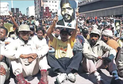  ??  ?? All for one? Black consciousn­ess leader Steve Biko’s philosophi­es urged black people to internalis­e a love for their blackness but today this creates a barrier for those who seek inclusion.