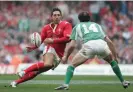  ?? Tom Jenkins/The Guardian ?? Gavin Henson in action for Wales against Ireland during the 2005 Six Nations. Photograph: