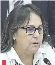  ??  ?? La senadora Georgia “Nani” Arrúa (PPQ) junto a su bancada pide tercerizar a consultori­os privados servicios del IPS.