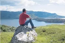  ??  ?? ● Taking in the views over Loch Morar