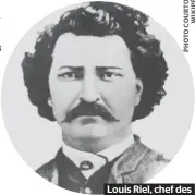  ??  ?? Louis Riel, chef des Métis (1844-1885)