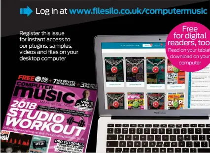  ??  ?? Register this issue for instant access to our plugins, samples, videos and files on your desktop computer Free for digital readers, too! Read on your tablet, download on your computer