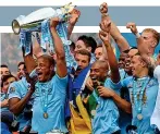  ??  ?? Our experts predict a Manchester City title win AFP/GETTY