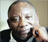  ??  ?? The man who would be ‘king’... Cyril Ramaphosa.