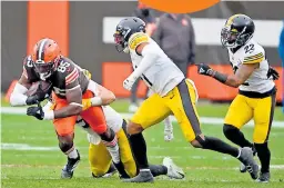  ??  ?? AVANZA. Los Browns de Cleveland derrotaron a los Steelers.