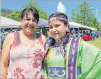  ?? ERIN POTTIE/CAPE BRETON POST ?? Karen Bernard and her daughter Bella Paul say the annual powwow offers a sense of pride in their community.