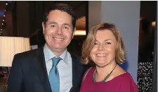  ??  ?? Finance Minister Paschal Donohoe with his wife Justine
