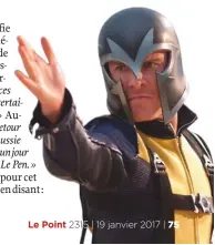  ??  ?? Grand écran. Si Chris Claremont n’a pas participé aux adaptation­s cinématogr­aphiques de « X-Men », elles ont gardé l’esprit qu’il a insufflé au « comic book ». Ici, Michael Fassbender est Magnéto dans « X-Men, le commenceme­nt ».