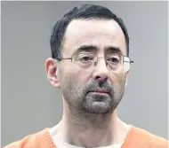  ??  ?? In this November 22, 2017, file photo, Dr Larry Nassar appears in court for a plea hearing in Lansing, Michigan. Nasser was sentenced to prison for molesting girls.