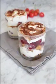  ?? PHOTO COURTESY OF WEAVER’S ORCHARD ?? This twist on tiramisu features cherries and mascarpone.