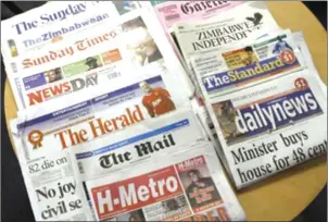  ??  ?? Media in Zimbabwe is split into rival camps that parallel various political divides