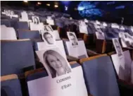  ??  ?? Seats are reserved for stars such as Catherine O’Hara, of Schitt’s Creek.