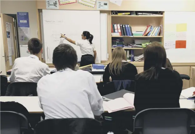  ??  ?? 0 Holyrood’s education committee was told yesterday that many pupils are discourage­d from choosing some subjects amid concerns over the potential costs