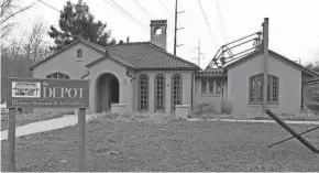  ?? SHARON DETTMER, SOUTH BEND TRIBUNE ?? Beverly Shores Depot was placed on the National Register of Historic Places in 1988. Renovated in 1998. The depot is home to the Beverly Shores Depot Museum & Art Gallery.