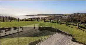  ??  ?? The four bedroom detached house in Horton, Gower, for sale at £850,000 with stunning sea views over Port Eynon Bay.