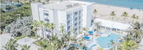  ?? PHOTOS: PLUNGE BEACH HOTEL ?? Plunge Beach Hotel is a creative new establishm­ent, filled with bright open spaces, in the retro-chic area of Lauderdale-by-the-Sea in south Florida.