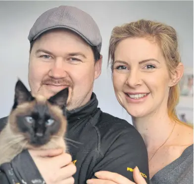  ?? ?? Chaos is back home with owners Darren and Gemma Hudson