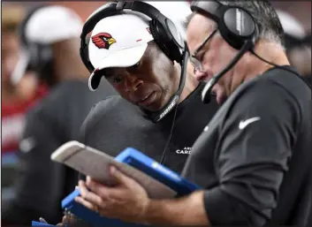  ?? ERIC LUTZENS — THE DENVER POST ?? Former Broncos head coach Vance Joseph has been a defensive coordinato­r for Arizona the past four seasons since being fired in Denver.
