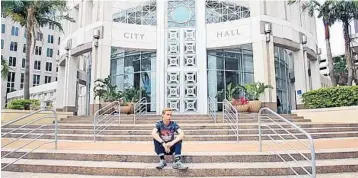  ?? KAYLA O’BRIEN/STAFF PHOTOGRAPH­ER ?? Tim McCoy, 16, has organized student protests of gun violence. He’ll do it again Saturday as part of a national protest.