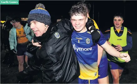  ??  ?? Final say:
Roscommon’s goalkeeper David Farrell celebrates after the Connacht Minor Football Championsh­ip Final