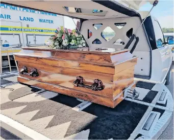  ?? WhatsApp ?? K9 Leah, was laid to rest on Wednesday at a private ceremony at Virginia Airport. |