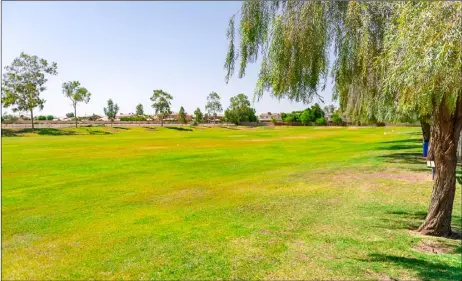  ?? PHOTO VINCENT OSUNA ?? A view of Wildflower Park on Lotus Avenue on Thursday in El Centro. The El Centro City Council will be reviewing a recommenda­tion to rename the park to Efren Coronel Park.