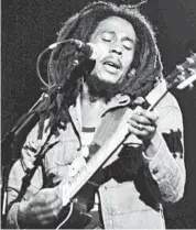  ?? AP 1980 ?? The family of Bob Marley, the Jamaican reggae singer who died in 1981, is releasing a cover of his song “One Love.”