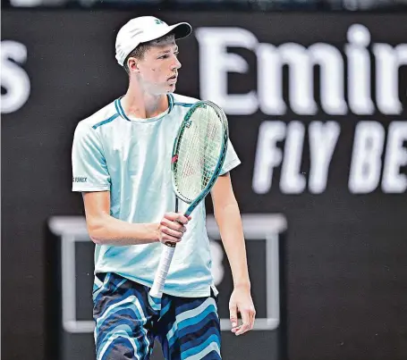  ?? FOTO PROFIMEDIA ?? Další talent.
Nenasazený Jan Kumstát dal o sobě vědět na úvodním tenisovém grandslamu Australian Open postupem do finále juniorky.