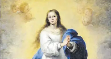  ?? El Periódico ?? Fragmento de ‘La Inmaculada de El Escorial’, de Bartolomé Esteban Murillo.