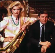  ??  ?? A young Trump with his first wife, Ivana