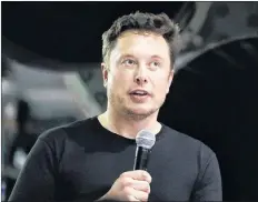  ?? AP PHOTO ?? In this Sept. 17, 2018, file photo SpaceX founder and chief executive Elon Musk speaks in Hawthorne, Calif. Tesla CEO Elon Musk is dismissing the ability of the company’s new board chairwoman to exert control over his behavior.