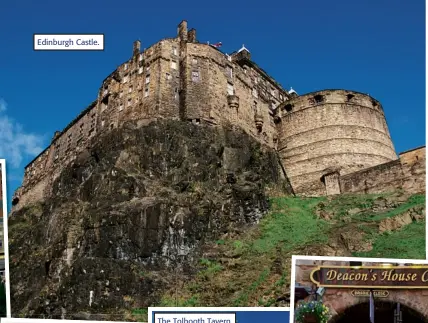  ??  ?? Edinburgh Castle.