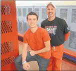  ?? DEAN HANSON/JOURNAL ?? Sandia’s Brenden Barker, left, will play one last time for his father and head coach, Kevin Barker, in Friday’s state championsh­ip game.