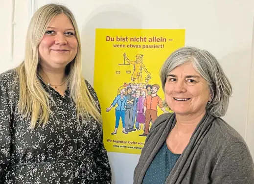  ?? Foto: Privat ?? Franziska Kolmar (l.) und Sylvia Neldner bieten bei „Femina Vita“Psychosozi­ale Prozessbeg­leitung an.