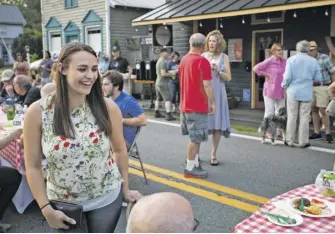  ?? BY LUKE CHRISTOPHE­R ?? Brittany Dwyer, new Headwaters Foundation executive director, at this summer’s Sperryvill­e Bicentenni­al celebratio­n.