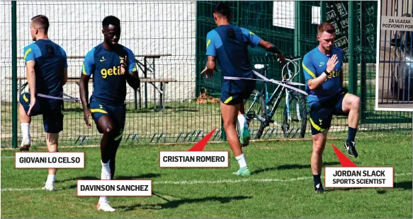  ?? DAVINSON SANCHEZ ?? GIOVANI LO CELSO
CRISTIAN ROMERO