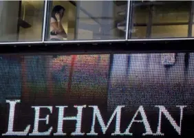  ?? BLOOMBERG ?? Lehman Brothers’ New York office, seen here in a 2008 file photo. Credit rating agencies were blamed by some for contributi­ng to the Global Financial Crisis