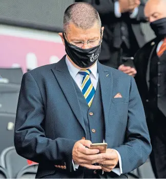  ??  ?? SPFL chief executive, Neil Doncaster, has suffered a torrid year