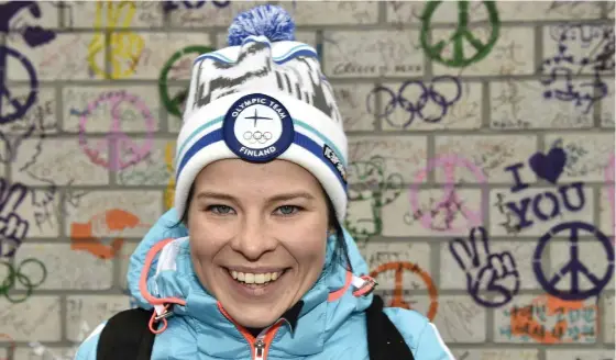  ?? FOTO:
LEHTIKUVA/JUSSI NUKARI ?? Finskt hopp. Krista Pärmäkoski kan slåss om medaljerna igen.