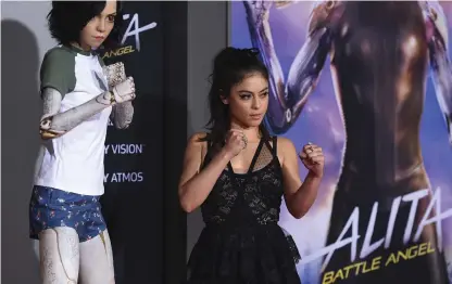  ?? Bild: Jordan Strauss ?? Rosa Salazar spelar Alita i filmen Alita: Battle Angel.