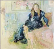  ?? THE ASSOCIATED PRESS ?? Berthe Morisot, "Julie Manet and Her Greyhound Laertes,” 1893, oil on canvas