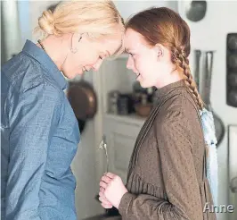 ?? CBC ?? Show creator Moira Walley-Beckett and star Amybeth McNulty of “Anne With an E,” based on Lucy Maud Montgomery’s “Anne of Green Gables” novels.