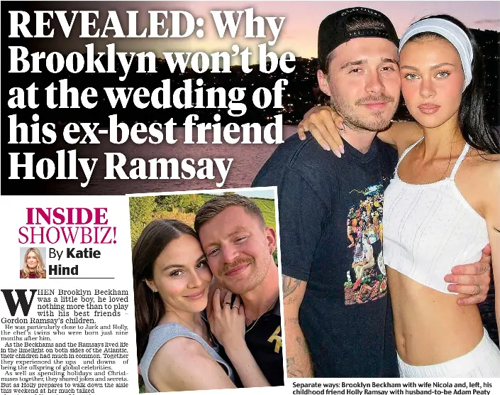 REVEALED: Why Brooklyn won’t be at the wedding of his ex-best friend ...